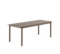 Table Muuto Linear en Acier 200 x 75 cm Taupe