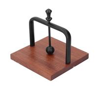 Table Napkin Holder with Lifting Ball Solid Wood Base Metal Rack Napkin Dispenser for Home Restaurant Coffee Shop (Noire)
