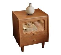 Table nause de nuit avec 2 tiroirs, table de chevet en bois pour chambre, table de lit avec des poignées en métal, stand de nuit de l'organisateur de rangement, assemblage facile (couleur: bois