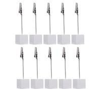 Table Numéro de carte support en bois Clip photo photo Mémo Stand Elegant Elegant Sturdy Base for Wedding Party Decor 10pcs White