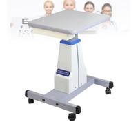 Table ophtalmique électrique avec chariot d'instruments optiques motorisés en hauteur réglable 40 x 57,9 cm Table roulante pour cliniques de soins oculaires Noir