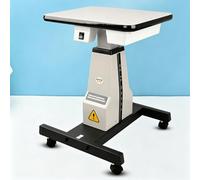 Table ophtalmique électrique, table d'optométriste motorisée avec course de levage réglable en hauteur 63 cm-80 cm, capacité de charge de 65 kg, idéale pour les magasins de lunettes, facile à déplacer