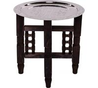Table orientale Mehdia - Argenté, 40cm