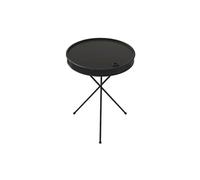 Table ottomane - Repose-pieds rembourré avec base en métal, design seau polyvalent pour salon, bar et café