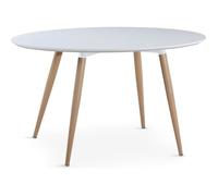 Table ovale scandinave Lunea Blanc