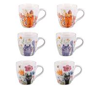 Coffret 6 tasses 23 cl Savannah - - Décoré - Porcelaine