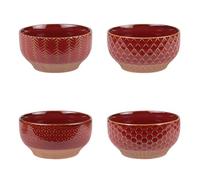 Table Passion - Coffret de 4 coupelles Jaspe Rouge 12 cm