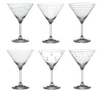 Coffret de 6 verres à cocktail Graphik 35 cl - - Transparent / Cristal - Verre Cristallin
