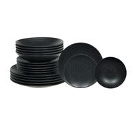 TABLE PASSION - Service d'assiettes 18 pièces Black Sand