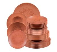 Table Passion - Service d'assiettes 24 pièces Onyx Terracotta