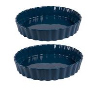 Table Passion - Set de 2 tourtières Bleu 24,5 et 28 cm