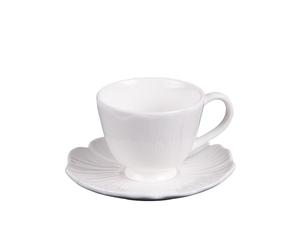 Table Passion - Tasse à café avec sous tasse Ginkgo 10 cl (lot de 6)