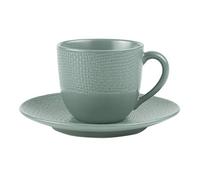 Table Passion - Tasse à café et sous-tasse Vésuvio bleu 12 cl (lot de 6)