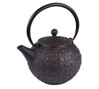 Table Passion - Théière en fonte 1 l avec fitre inox octo noire