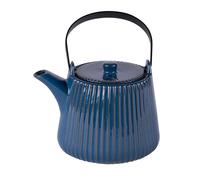 Théière Tiao 1L bleu avec filtre - Table Passion - Bleu - Grès Bleu G