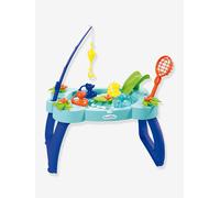 ECOIFFIER - Table pêche à la ligne - 4 canards, canne, épuisette, toboggan et manivelle en forme de nénuphar