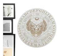 Table Pendule pour Divination De La Rabquescence - Planche en Bois Sept Étoiles De 25 Cm, Décoration D' avec Message Métaphysique | Outil Rond pour La Méditation Pratique Spirituelle