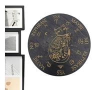 Table Pendule pour Divination De La Rabquescence - Planche en Bois Sept Étoiles De 25 Cm, Décoration D' avec Message Métaphysique | Outil Rond pour La Méditation Pratique Spirituelle