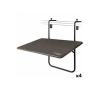 Table Piable Aktive A accrocher sur le balcon Acier 60 x 66,5 x 40 cm 4 Unités