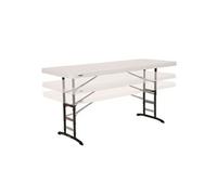Table Piable Lifetime Blanc 183 x 91 x 76 cm Acier Plastique Blanc