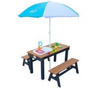 Table pique-nique eau+sable Dennis + évier Bleu
