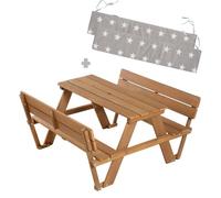 Table pique-nique enfants - ROBA - Outdoor + - Bois massif - 2 Coussins - 4 personnes