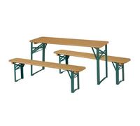 Table Pique-Nique Enfants - Roba - Pliable - Bois Massif - 4 Places - Marron