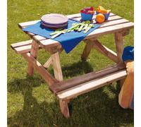Table pique-nique en bois - SOULET - AUREA - Avec 2 bancs - 3 à 7 ans