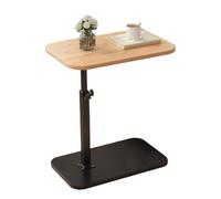 Table pivotante à 360 degrés : table d'appoint avec économie portable C petit support pour ordinateur portable, table de chevet, table, plan de travail parallèle pour canapé, bureau, chambre, studio