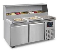 Table Pizza Réfrigérée Professionnelle 2 Portes Combisteel G