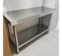 Table Plan de Travail Inox Table De Travail De Cuisine 80cm Haut, Tables De Préparation Des Aliments En Acier Inoxydable, Tables De Travail Et Postes De Travail Commerciaux, Avec Rangement(2 tier,LxW