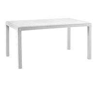 Table Plastique Grande Long Rectangulaire Rotin Jardin Extérieur 90×150×74h )
