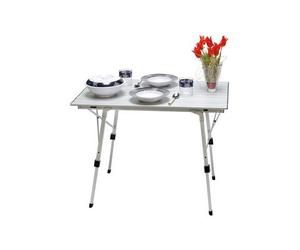 Table pliable 2 personnes 90x60 cm - pour séjour en camping-car ou caravane.