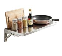Table pliable à abattant, établi comme bar de petit-déjeuner/station pour ordinateur portable/bureau de salle à manger, étagère en acier inoxydable 304, montage mural facile(L40xW25cm/L16xW10in)