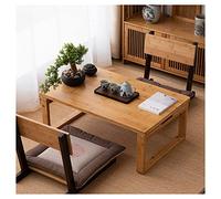 Table pliable, bureau à café multifonctionnel, bureau d'écriture robuste, rangement facile, idéal pour le salon de thé, l'extérieur, balcon, salon (couleur : bûche, taille : 80 x 50 x 31 cm)