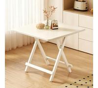 Table Pliable Carrée Bureau Repliable Table Rabattable for Petits Espaces | Structure Renforcée X for Grande Stabilité Sert à Fois de Table à Manger et de Bureau Facile à Déplier et à Ranger