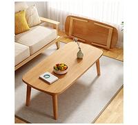 Table Pliable De 17,7 Pouces De Haut en Bois avec Plateau Épais - D'appoint Minimaliste pour L'intérieur Et L'extérieur, Tatami Japonaise, Petite Basse (S : 100cm-A)