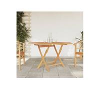 vidaXL Table pliable de jardin 120x120x75 cm bois massif de teck Bois