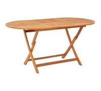 Table pliable de jardin 160x85x75 cm Bois d eucalyptus massif Marron G