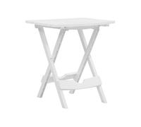 vidaXL Table pliable de jardin 45,5x38,5x50 cm Blanc