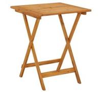 vidaXL Table de jardin pliable 60x60x75 cm Bois d'acacia solide
