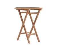 vidaXL Table pliante de jardin 60x60x75 cm Bois de teck solide