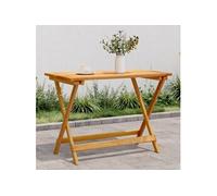 Vidaxl Table Pliable De Jardin 90x52,5x65 Cm Bois D'acacia Solide