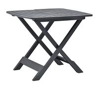 Table pliable de jardin Anthracite 79x72x70 cm Plastique
