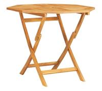 Table pliable de jardin,table d'extérieur 85x85x76 cm Bois de teck solide 6810013 FrenchDays