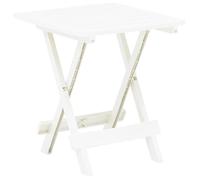 Table pliable de jardin - VIDAXL - 45x43x50 cm - Plastique - Blanc - Pliable