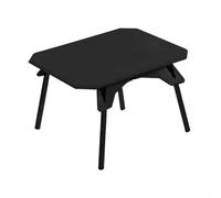 Table pliable portable avec deux hauteurs réglables de 10 cm et 40 cm, adaptée à divers usages et besoins d'économie d'espace (noir)