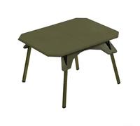 Table pliable portable avec deux hauteurs réglables de 10 cm et 40 cm, adaptée à divers usages et besoins d'économie d'espace (vert)
