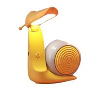 Table pliable rechargeable en forme d'escargot de dessin animé, lampe de bureau LED, 47,6/36,8/19,6 cm, lampe de lecture attentionnée, design compact et réglable pour adolescentes et bureaux d'étude