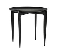 Fritz Hansen Table Basse Plateau Noir Ø45